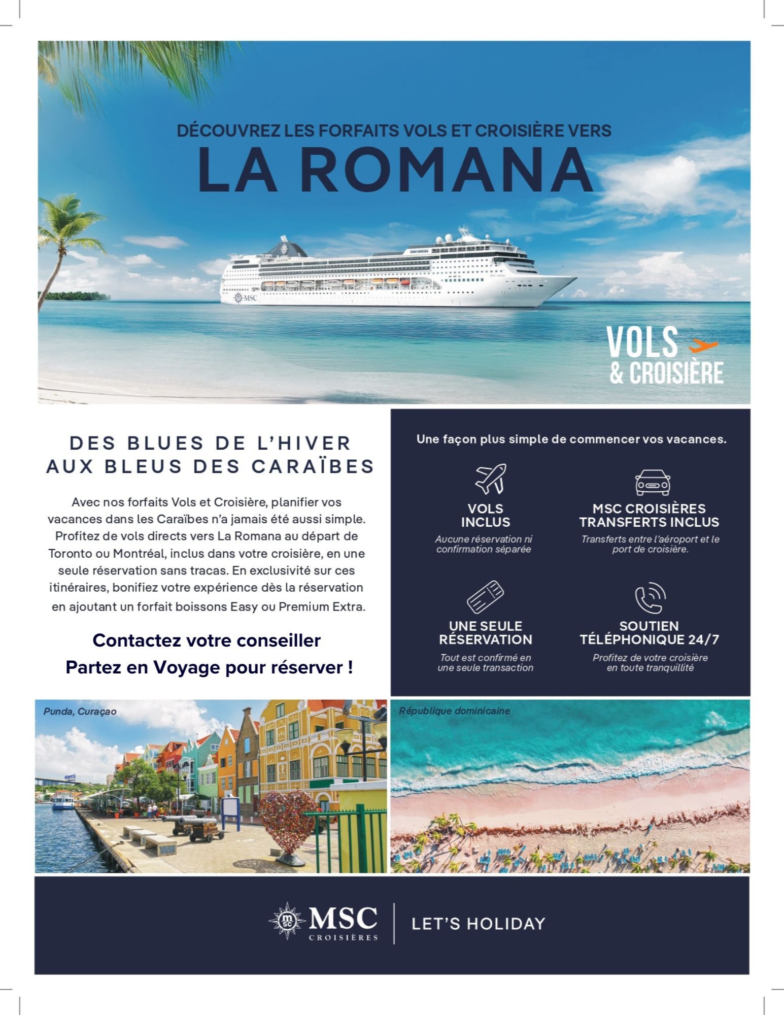 Promotions Amawaterways Forfait vols et croisières LA ROMANA avec Partez en Voyage