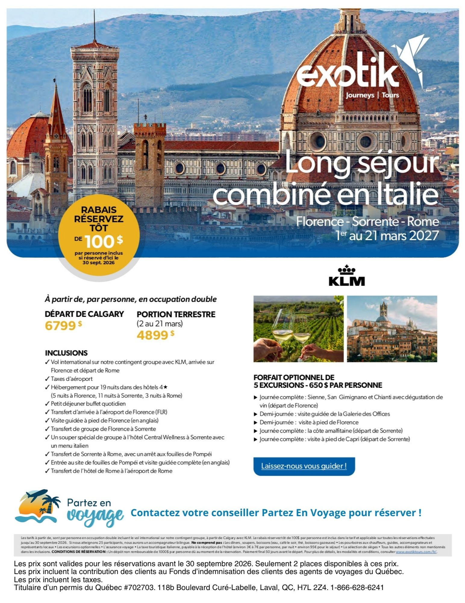 longs séjours en Italie avec Partez en Voyage